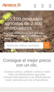 How agroterra.com looks like on a mobile device such as an iPhone.