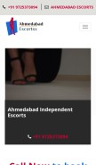 How ahmedabadescortsx.com looks like on a mobile device such as an iPhone.