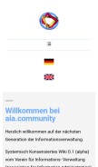 How aia.community looks like on a mobile device such as an iPhone.