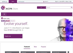 How aicpastore.com looks like on a tablet such as an iPad.