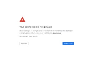 How aihs.ac.in looks like on a tablet such as an iPad.