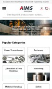 How aimsindustrial.com.au looks like on a mobile device such as an iPhone.
