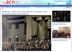 How ain.cu looks like on a tablet such as an iPad.