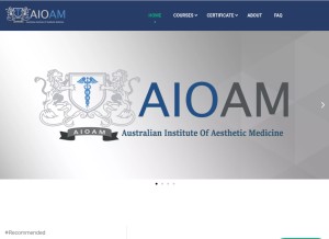How aioam.org looks like on a tablet such as an iPad.