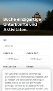 How airbnb.de looks like on a mobile device such as an iPhone.