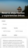 How airbnb.es looks like on a mobile device such as an iPhone.