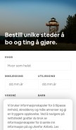 How airbnb.no looks like on a mobile device such as an iPhone.