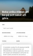 How airbnb.se looks like on a mobile device such as an iPhone.