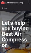 How aircompressorsavvy.com looks like on a mobile device such as an iPhone.