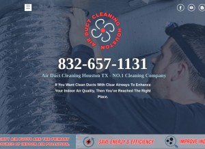 How airduct-cleaninghouston.com looks like on a tablet such as an iPad.