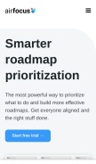 How airfocus.io looks like on a mobile device such as an iPhone.