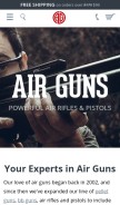 How airgundepot.com looks like on a mobile device such as an iPhone.
