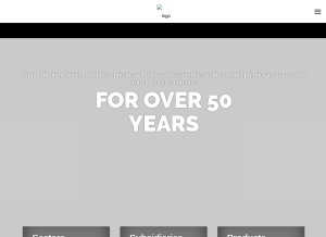How airindustriesgroup.com looks like on a tablet such as an iPad.