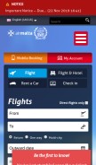 How airmalta.com looks like on a mobile device such as an iPhone.