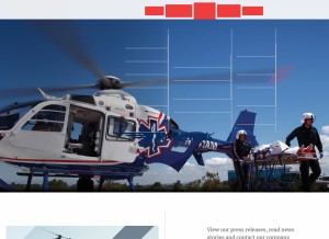 How airmethods.com looks like on a tablet such as an iPad.