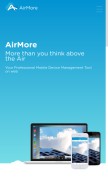 How airmore.com looks like on a mobile device such as an iPhone.