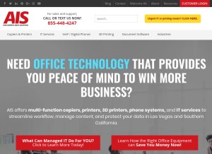 How ais-now.com looks like on a tablet such as an iPad.