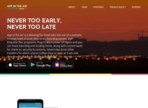 How aita.travel looks like on a tablet such as an iPad.