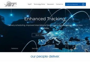 How aitworldwide.com looks like on a tablet such as an iPad.