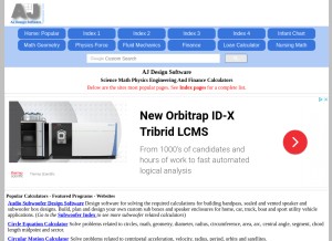 How ajdesigner.com looks like on a tablet such as an iPad.