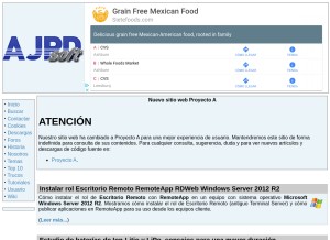 How ajpdsoft.com looks like on a tablet such as an iPad.