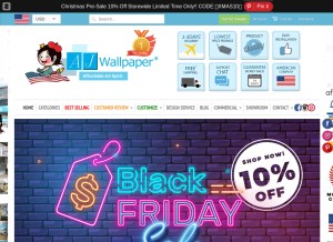 How ajwallpaper.com looks like on a tablet such as an iPad.