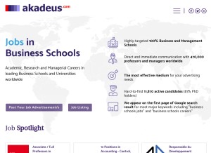 How akadeus.com looks like on a tablet such as an iPad.