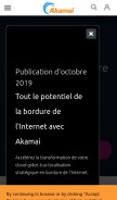How akamai.com looks like on a mobile device such as an iPhone.