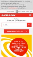 How akbank.com looks like on a mobile device such as an iPhone.