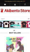 How akibentostore.com looks like on a mobile device such as an iPhone.