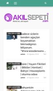 How akilsepeti.com looks like on a mobile device such as an iPhone.