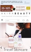 How akirabeauty.com looks like on a mobile device such as an iPhone.