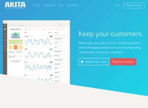 How akitaapp.com looks like on a tablet such as an iPad.