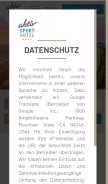 How aktiv-sporthotel.de looks like on a mobile device such as an iPhone.