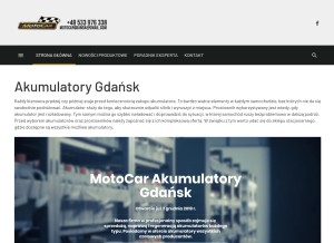 How akumulatory-gdansk.pl looks like on a tablet such as an iPad.