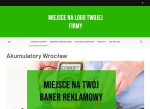How akumulatory-wroclaw.pl looks like on a tablet such as an iPad.