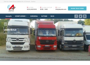 How akyuztur.com looks like on a tablet such as an iPad.