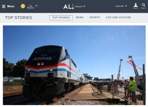 How al.com looks like on a tablet such as an iPad.