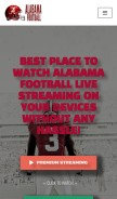 How alabama-football.net looks like on a mobile device such as an iPhone.