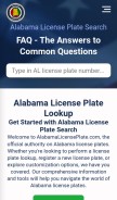 How alabamalicenseplate.com looks like on a mobile device such as an iPhone.