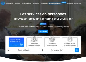 How aladom.fr looks like on a tablet such as an iPad.