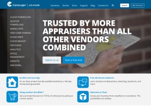 How alamode.com looks like on a tablet such as an iPad.