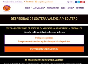 How albeneyevents.com looks like on a tablet such as an iPad.