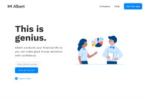 How albert.com looks like on a tablet such as an iPad.