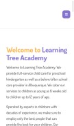 How albuquerquepreschool.net looks like on a mobile device such as an iPhone.