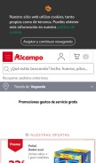 How alcampo.es looks like on a mobile device such as an iPhone.