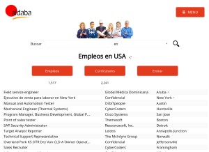 How aldaba.com looks like on a tablet such as an iPad.
