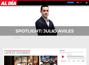 How aldianews.com looks like on a tablet such as an iPad.