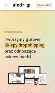 How aledrop.pl looks like on a mobile device such as an iPhone.