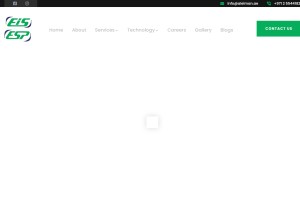 How aleiman.ae looks like on a tablet such as an iPad.